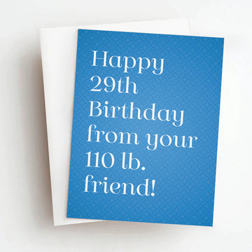 110lb Friend Birthday Card