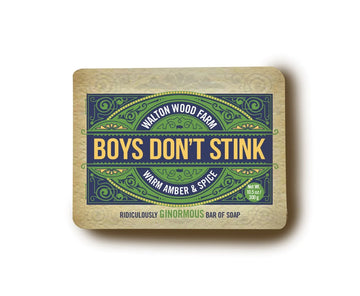 Boys Don't Stink Amber & Spice Soap Bar