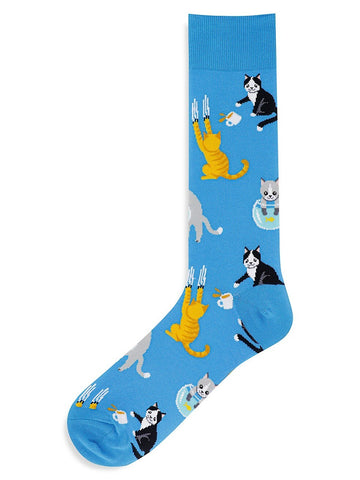 Men's Bad Cats Crew Sock