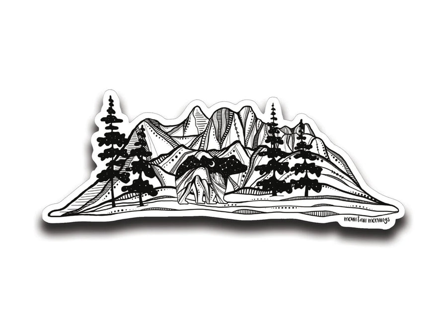 Bear and Mountain Sticker