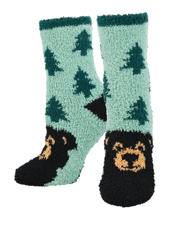 Women's Warm & Cozy Beary Woodsy Sock