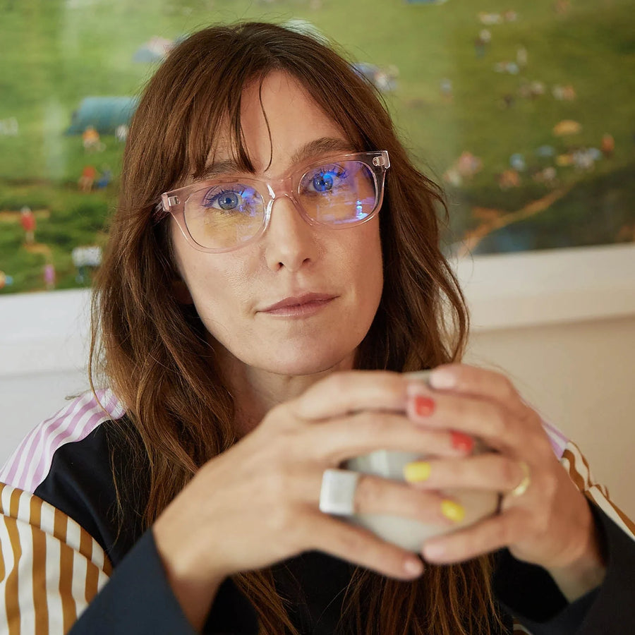 Bixby Reading Glasses - Clear Pink