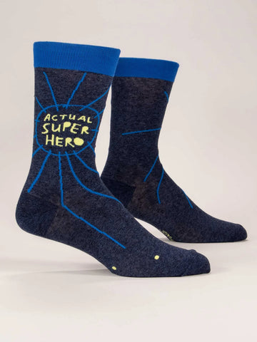 Men's Actual Superhero Crew Sock