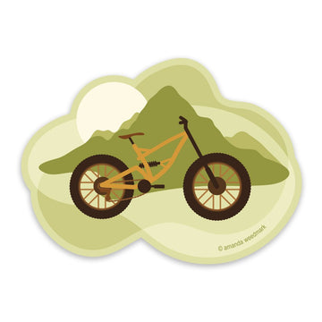 Mountain Bike Vinyl Sticker
