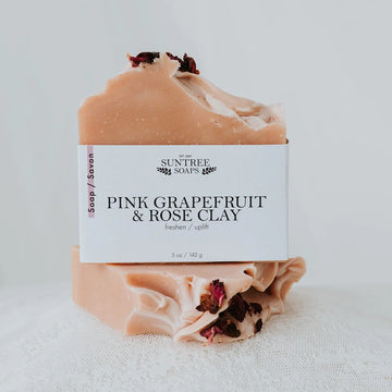 Pink Grapefruit & Rose Clay Soap