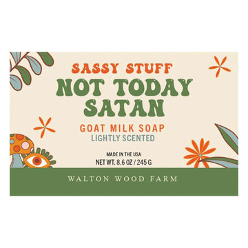 Not Today Satan Goat Milk Soap Bar
