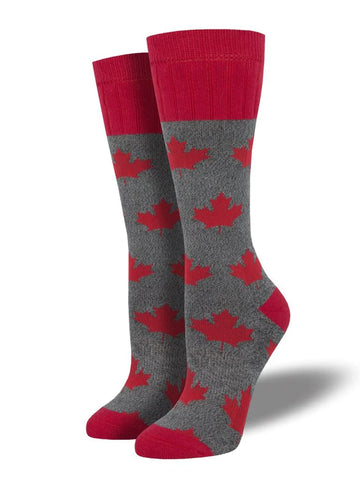 Women's Canadian Maple Boot Sock