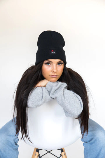 Black CDN Crown Cuffed Toque