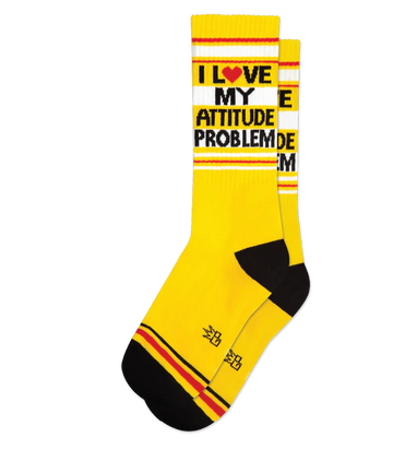 Women's I Love My Attitude Problem Gym Socks