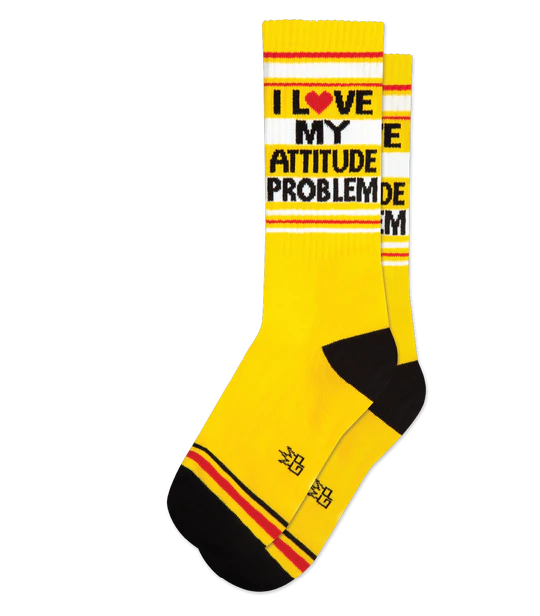 Women's I Love My Attitude Problem Gym Socks