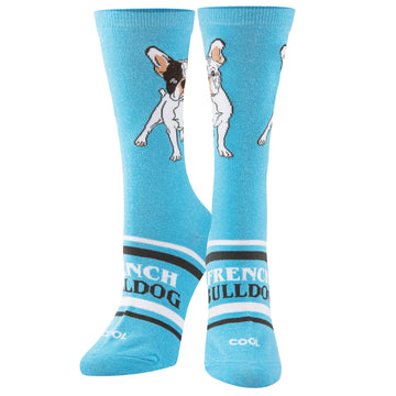 Women's French Bulldog Crew Socks