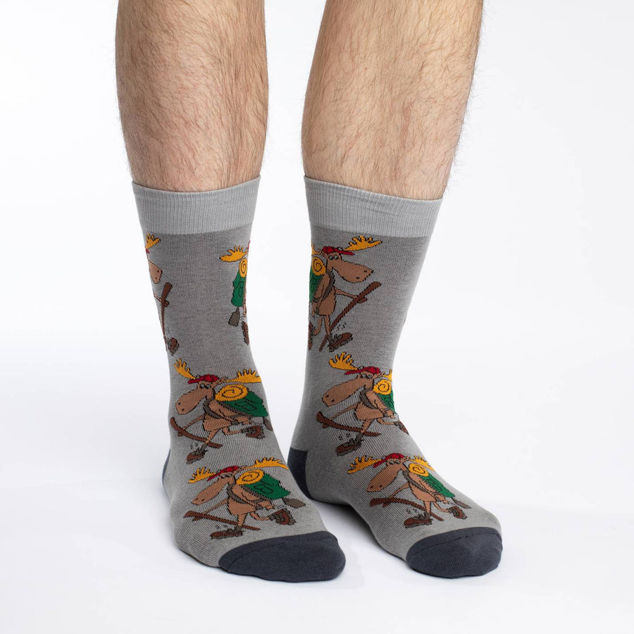 Men's Hiking Moose Crew Socks