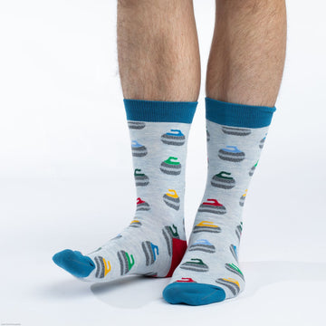 Men's KING SIZE Curling Crew Socks
