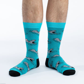Men's Hippopotamus Crew Socks