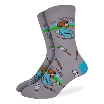 Men's Bob Ross Happy Accident Crew Socks