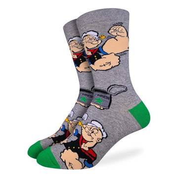 Men's Popeye Flexing Crew Socks