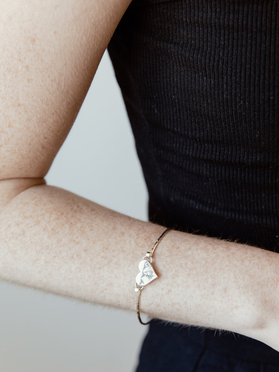 Heart Mountain Bracelet - Silver