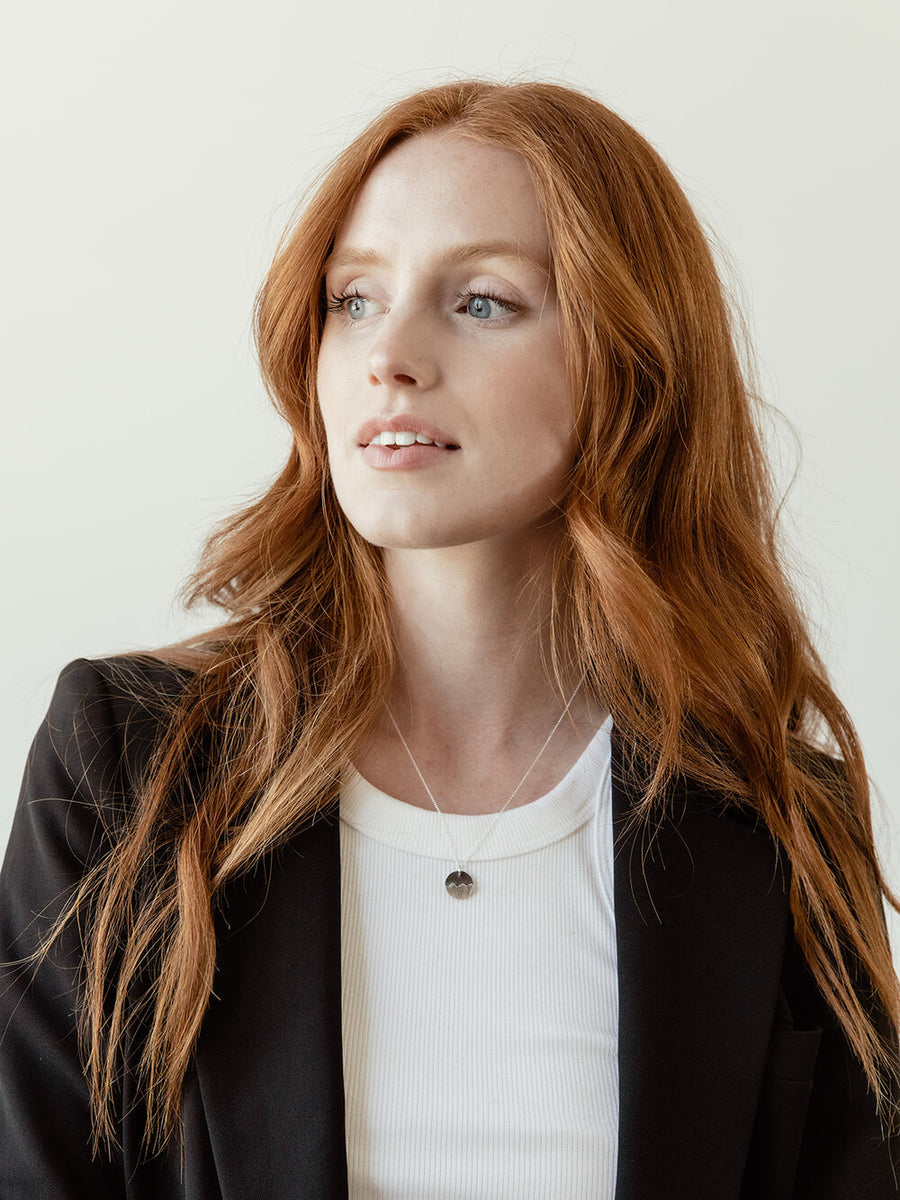 Porthole Mountain Necklace - Silver