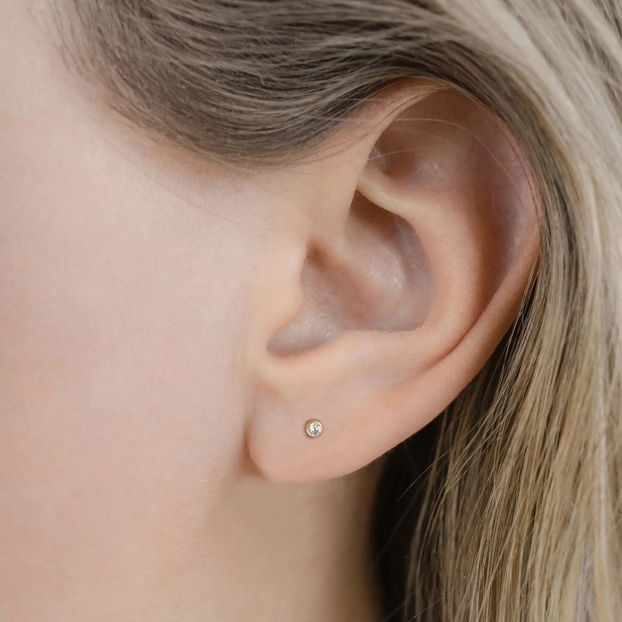 Small Fin Stud Earring