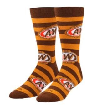 Men's A&W Stripes Crew Socks