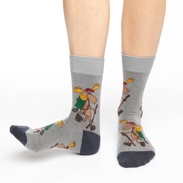 Women's Hiking Moose Crew Socks