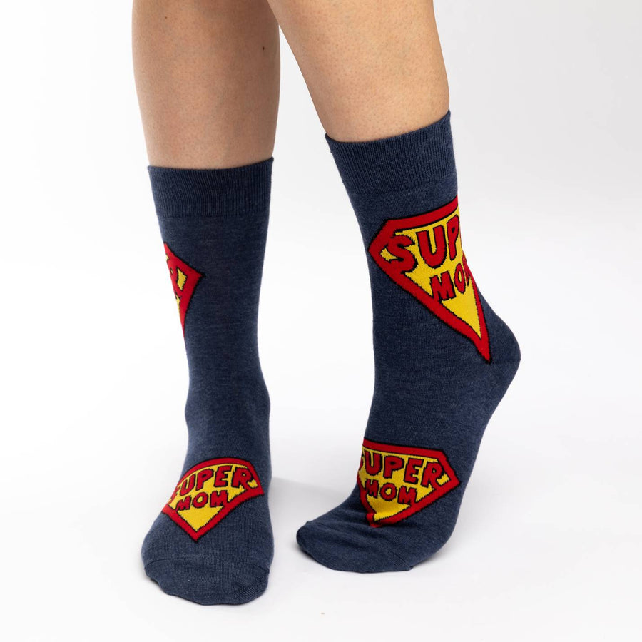 Women's Super Mom Crew Socks