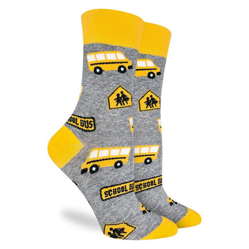 Women's School Busses Crew Socks