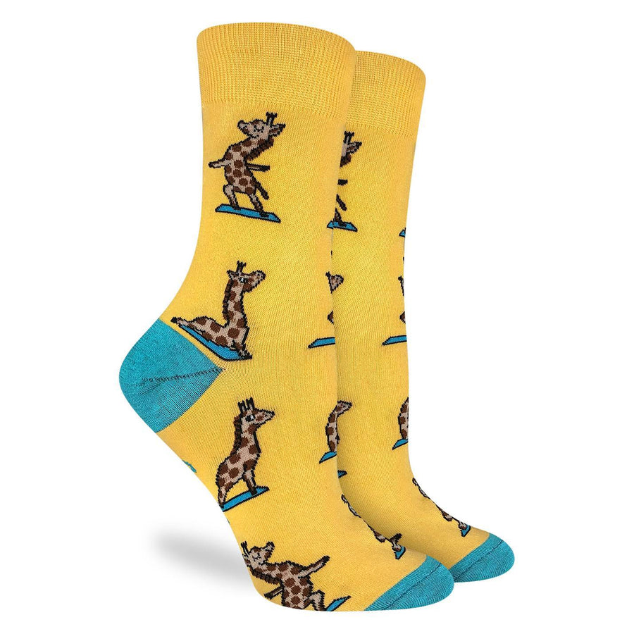 Women's Yoga Giraffe Crew  Socks