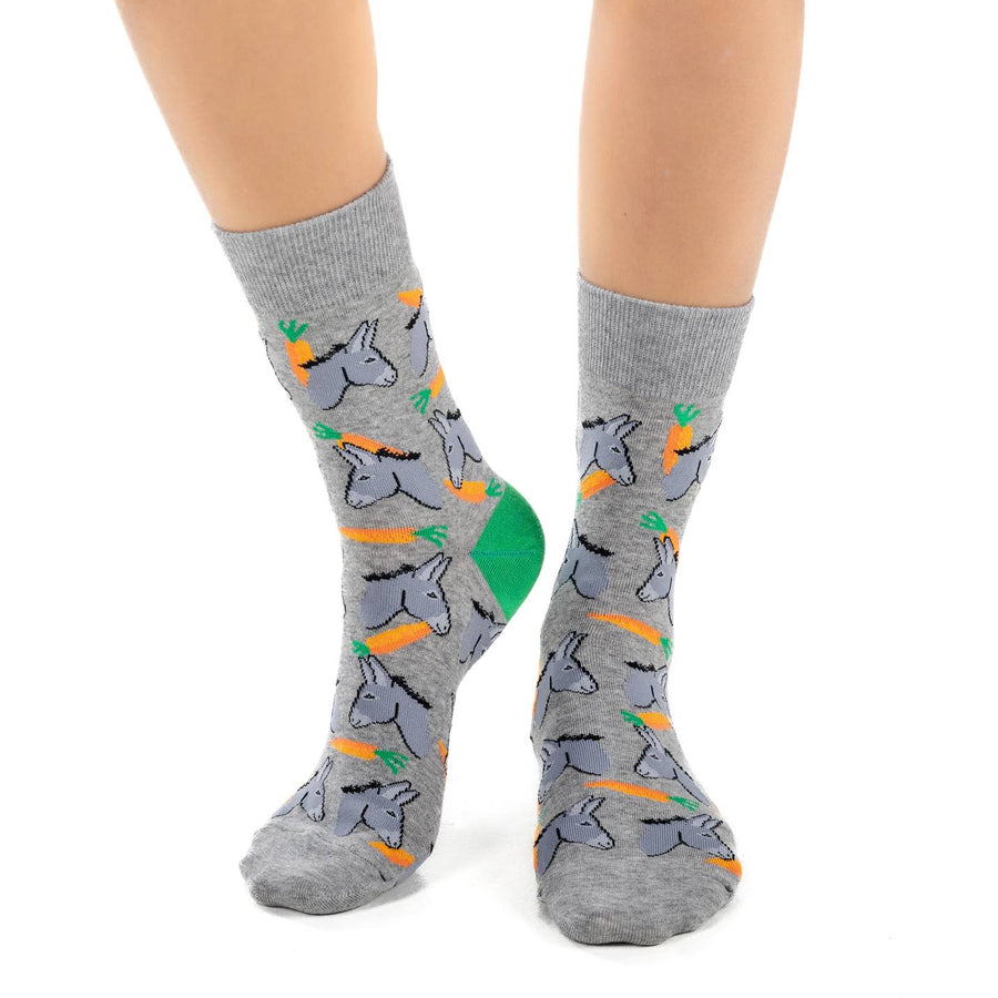 Women's Donkeys & Carrots Crew Socks