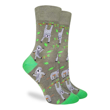 Women's Hangin Out Sloths Crew Socks