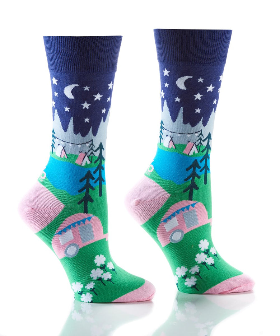 Women's Glamping Crew Socks