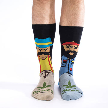 Men's Cheech & Chong 200 Needle Active Fit Crew Socks