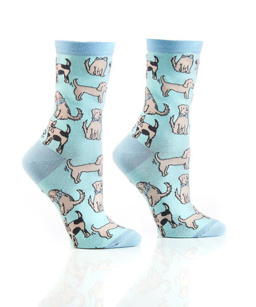 Women's Dogs Crew Socks
