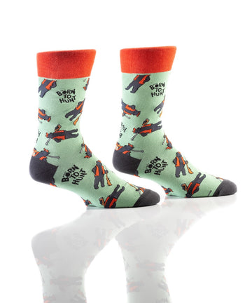 Men's Born To Hunt Crew Socks