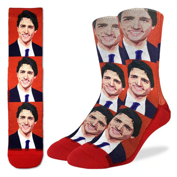 Men's Justin Trudeau Active Fit Crew Socks
