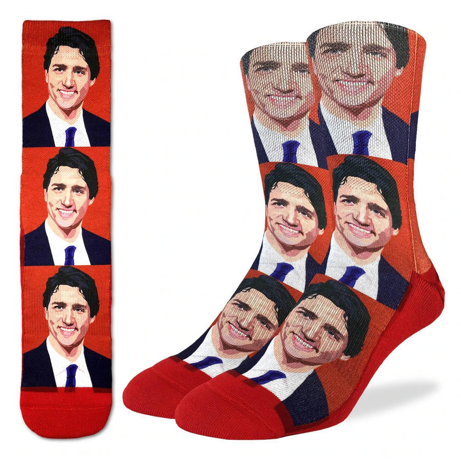 Men's Justin Trudeau Active Fit Crew Socks