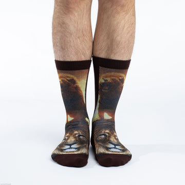 Men's Lion Active Fit Crew Socks