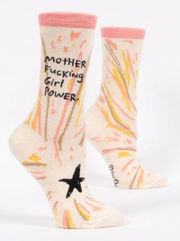 Women's Motherf*cking Girl Power Crew Socks