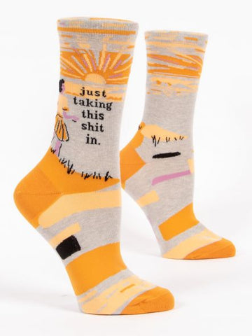 Women's Taking This Sh*t In Crew Socks