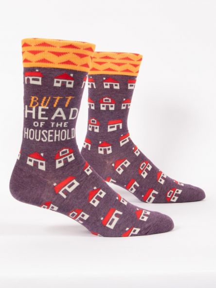 Men's ButtHead Of The House Crew Socks