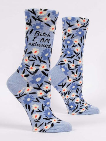 Women's B*tch I am Relaxed Crew Socks