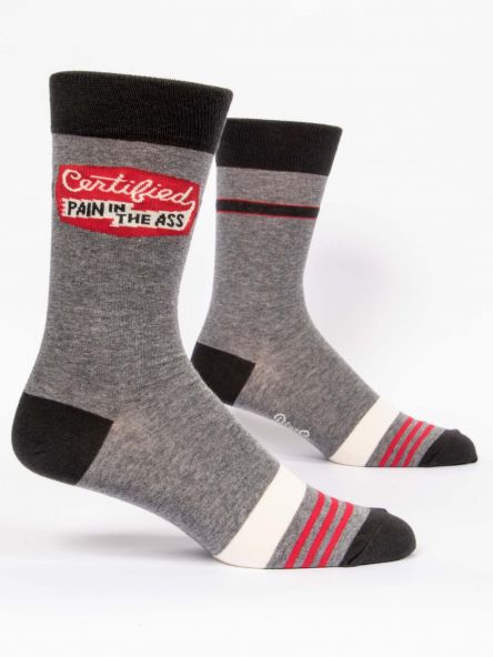 Men's Certified Pain In The A** Crew Socks