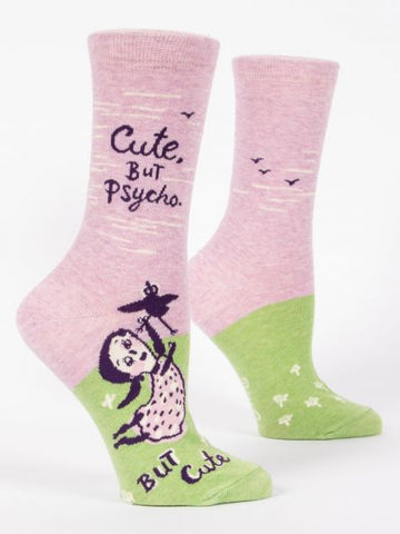 Women's Cute. But Psycho. Crew Socks