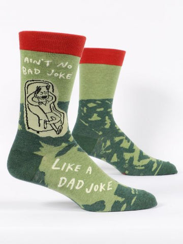 Men's Ain't No Bad Joke Like A Dad Joke Crew Socks