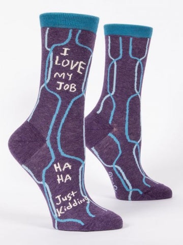 Women's I Love My Job Crew Socks