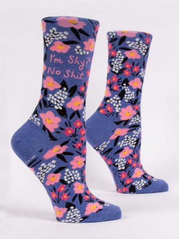 Women's I'm Shy No Sh*t Crew Socks