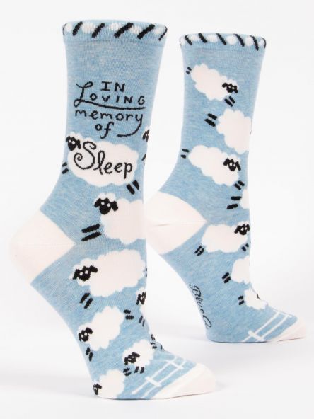 Women's In Loving Memory of Sleep Crew Socks