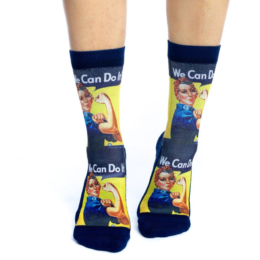 Women's Rosie the Riveter Active Fit Crew Socks