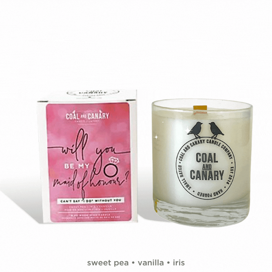 Will You Be My Maid of Honor Candle