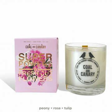 Super Powers and Fresh Cut Flowers Candle